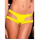 Sexy Yellow Open Crotch Cut Out Panty