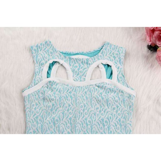 Baby Blue Fully Lined Lace Bodycon Dress