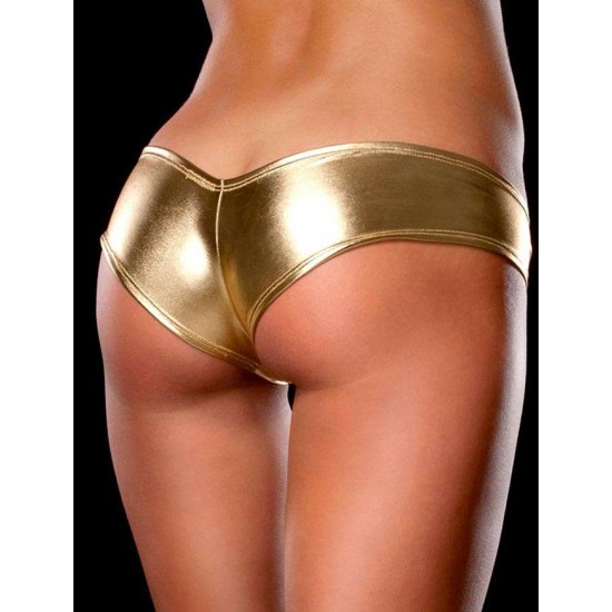 Sexy Golden Metallic Shorts