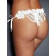 Sexy Embroidered & Beaded Lady White Panty