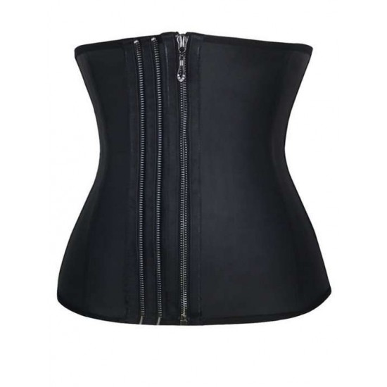 9 Steel Bone Zipper Latex Corset