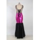 Plus Size Sequins Appliqués Evening Dress with Mermaid Hem