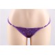 Purple Lace Crochet Lined Sexy Thong