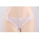 Naughty Plus Size White Lace Strapy Panty