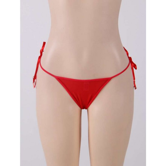 Beaded Lady &Red Embroidered Plus Size Panty