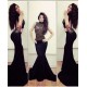 Plus Size Sexy Long Black Mermaid Prom Dress