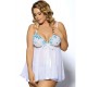 Plus Size Babydoll Set White Melody