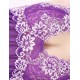 Purple Floral Halter Plus Size Babydoll