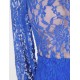 Blue Exquisite Lace Sheer Maxiskit