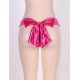 Women Mesh Big Bow Ruffled Thong