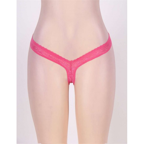 Flower Lace Pink Sexy Panty