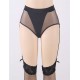 High Waist Side Garter Fishnet Panty