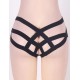 Black Cage Bandage Brief Thong