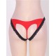 Red Heartbreaker Open Back Lace Trimmed Panty