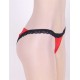 Red Heartbreaker Open Back Lace Trimmed Panty