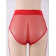 High Waist Side Garter Fishnet Panty