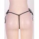 Sexy Black Crotchless G-String