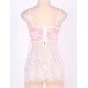 Bustier Top Babydoll with Sheer Bodice and G-string