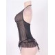 Halter Sheer Lace Chemise