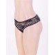 Open Crotch Black Lace Panty