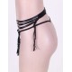 Elasticized Strappy Garter With G-string