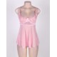 Sweet Pink Cute Style Mini Babydoll