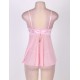 Sweet Pink Cute Style Mini Babydoll