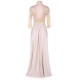 Apricot Transparent Embroidery Gown