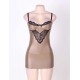 Plus Size Glamorous Leather Chemise