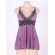 Camisole Purple Lace Sexy Babydoll With G string