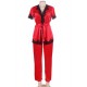 Three-Piece Satin Pajama Set