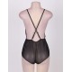 After Dark V-neck Chiffon Teddy