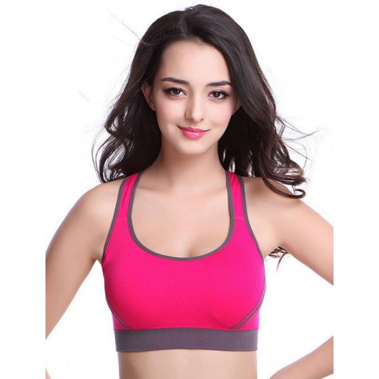 Red Elastic Sport Bra