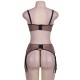 Fibi Set With Open Bra Thong Garter