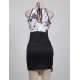 Tempting Split Print Bodycon Dress