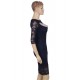 Plus Size Sweet Heart Dark Blue Slim Fashion Dress