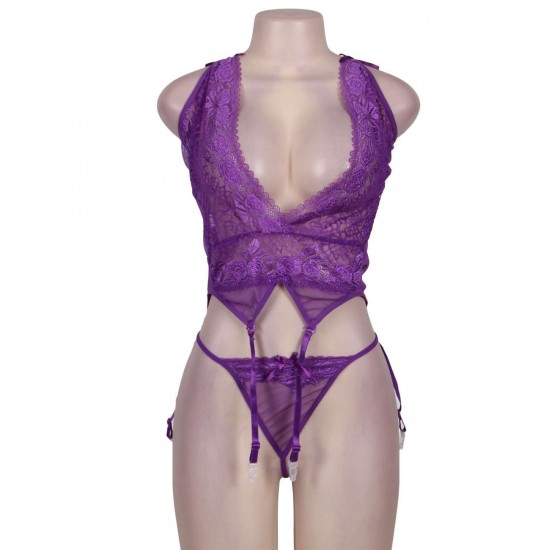 Dark Temptations Purple Lingerie