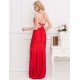 Trendy Red Embroidery Gorgeous Dress