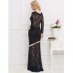 Plus Size Lace Long Dress