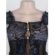 Black With Blue Crotchet Princess Babydoll