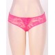 Pink Floral Lace Strappy Open Crotch Panty