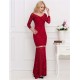 Plus Size Lace Long Dress