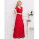 Plus Size Lace Long Dress