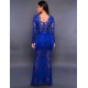 Blue Exquisite Lace Sheer Maxiskit