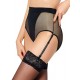 High Waist Side Garter Fishnet Panty