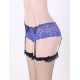 Crotchless Lace Garter Short