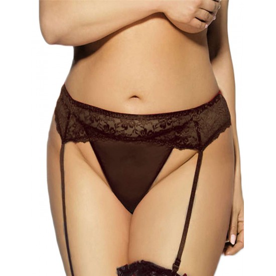 Plus size lace garter