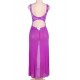 Open Long Purple Lace Dress Sleepwear Gown