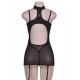 Erotic Black Plus Size Babydoll Set