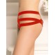 Red Cage Bandage Brief Thong Plus Size Panty